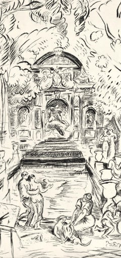 Médici Fountain, Luxembourg Gardens, Paris, A La gloire à Paris, Othon Friesz