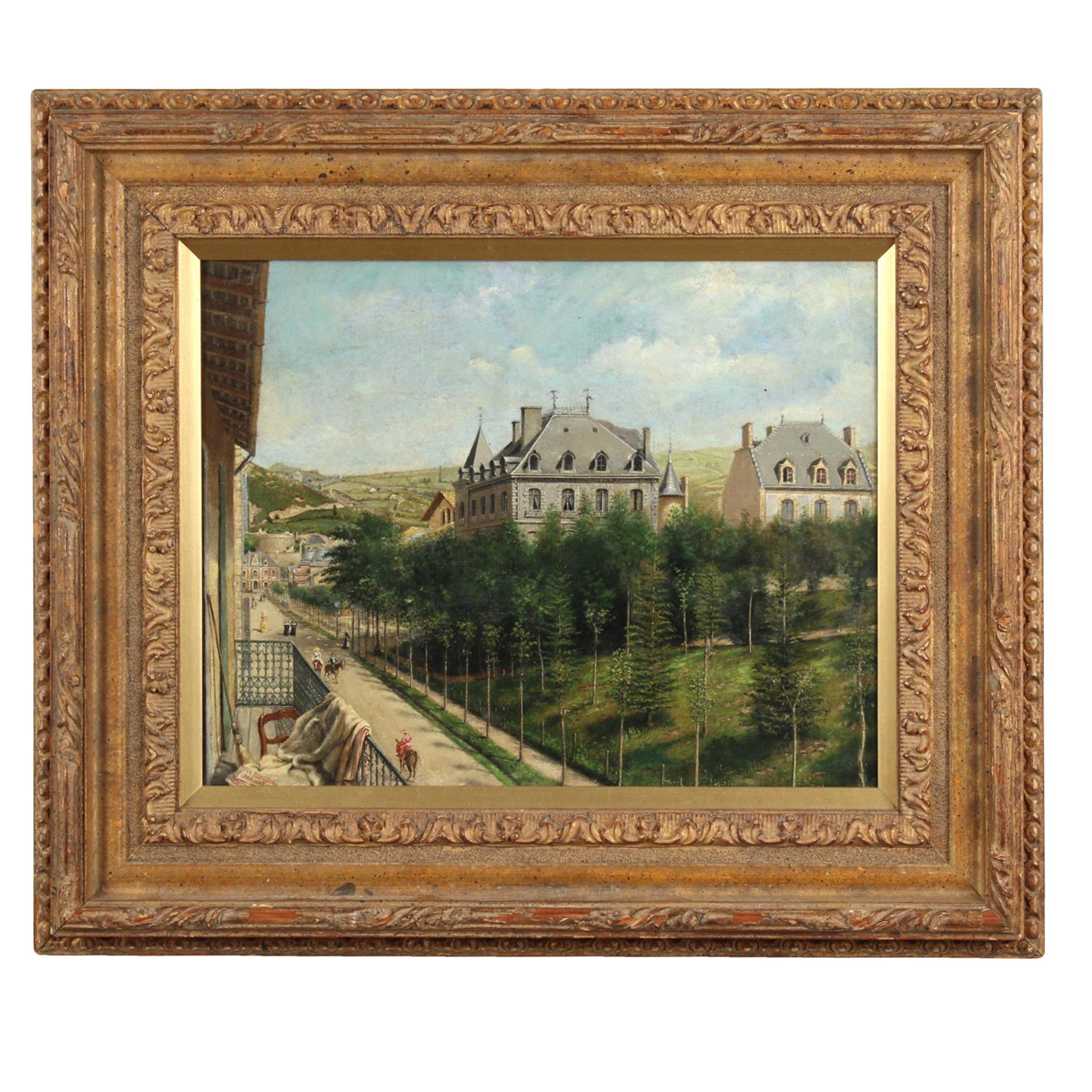 Achille Ernest Mouret 
XIX secolo
 francese, "Villa Beausejour", 1840-1860 in vendita