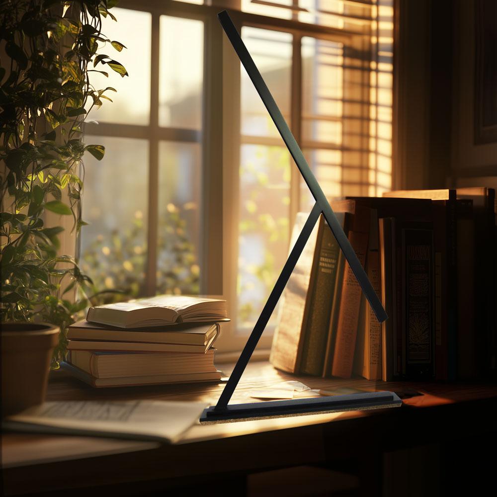 Achille Handmade Table Lamp Minimalist Aluminum Design Soft Diffused Light For Sale 8