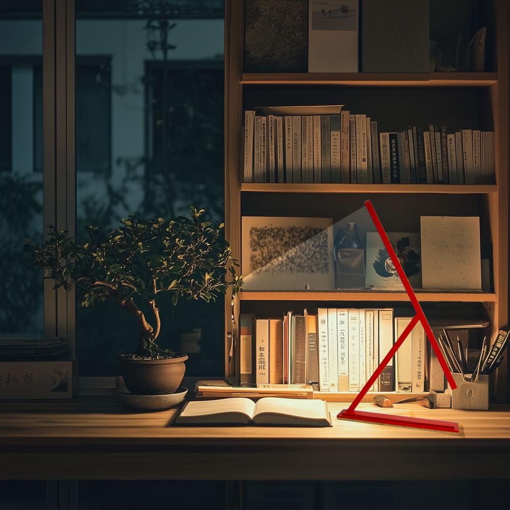 Achille Handmade Table Lamp Minimalist Aluminum Design Soft Diffused Light For Sale 9