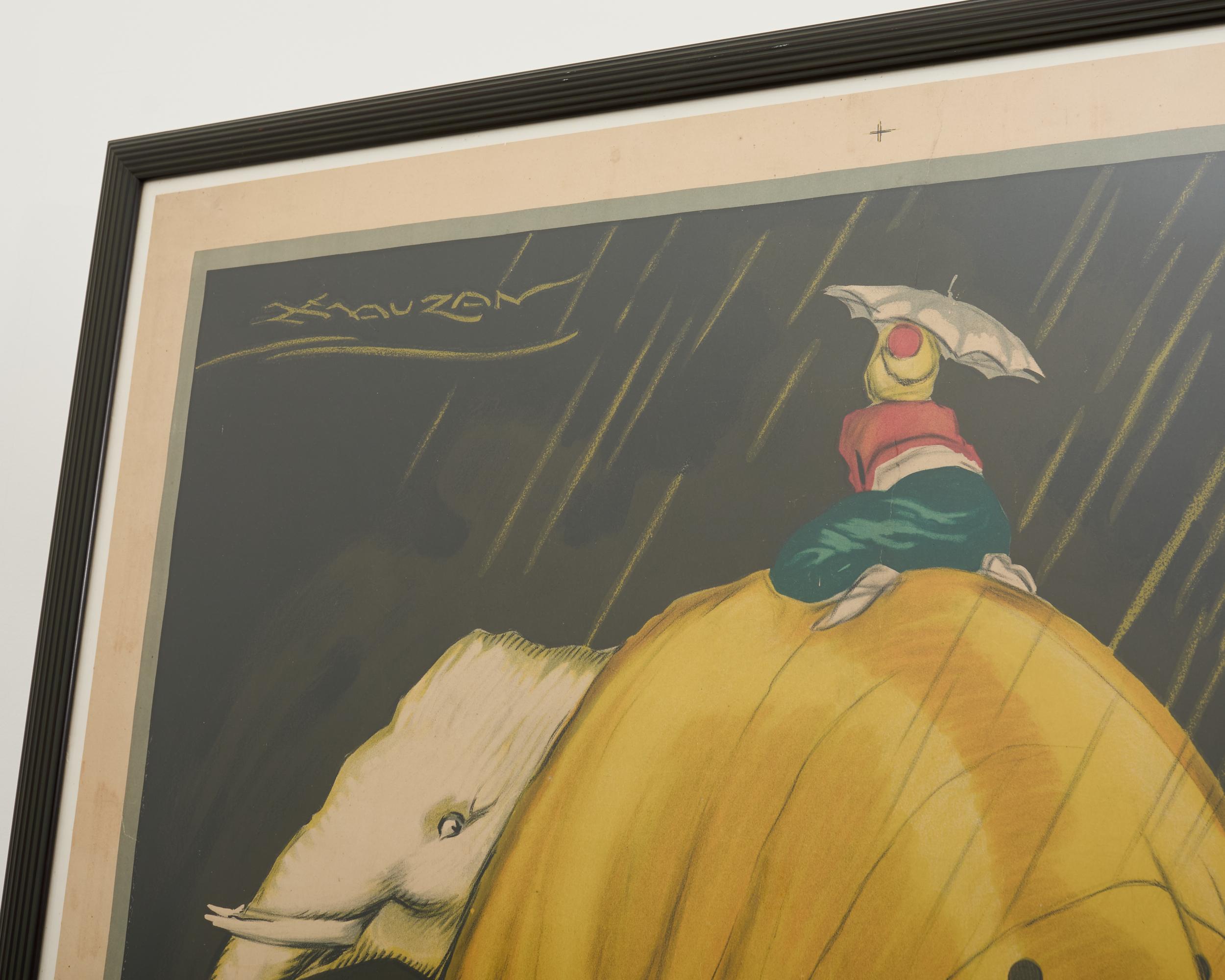 Achille Luciano Mauzan Werbeplakat für Moretti (Art déco) im Angebot