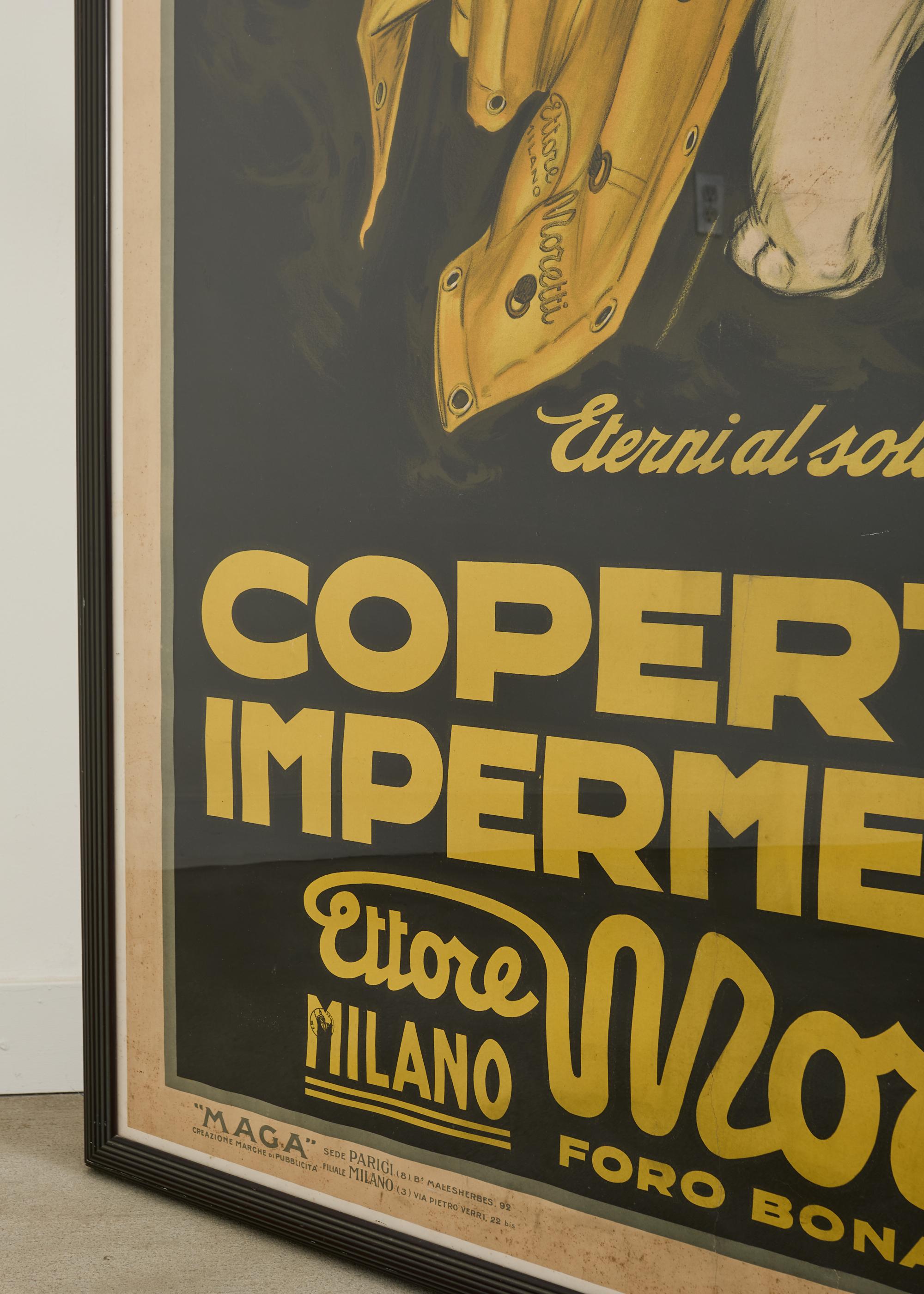 Achille Luciano Mauzan Werbeplakat für Moretti (20. Jahrhundert) im Angebot