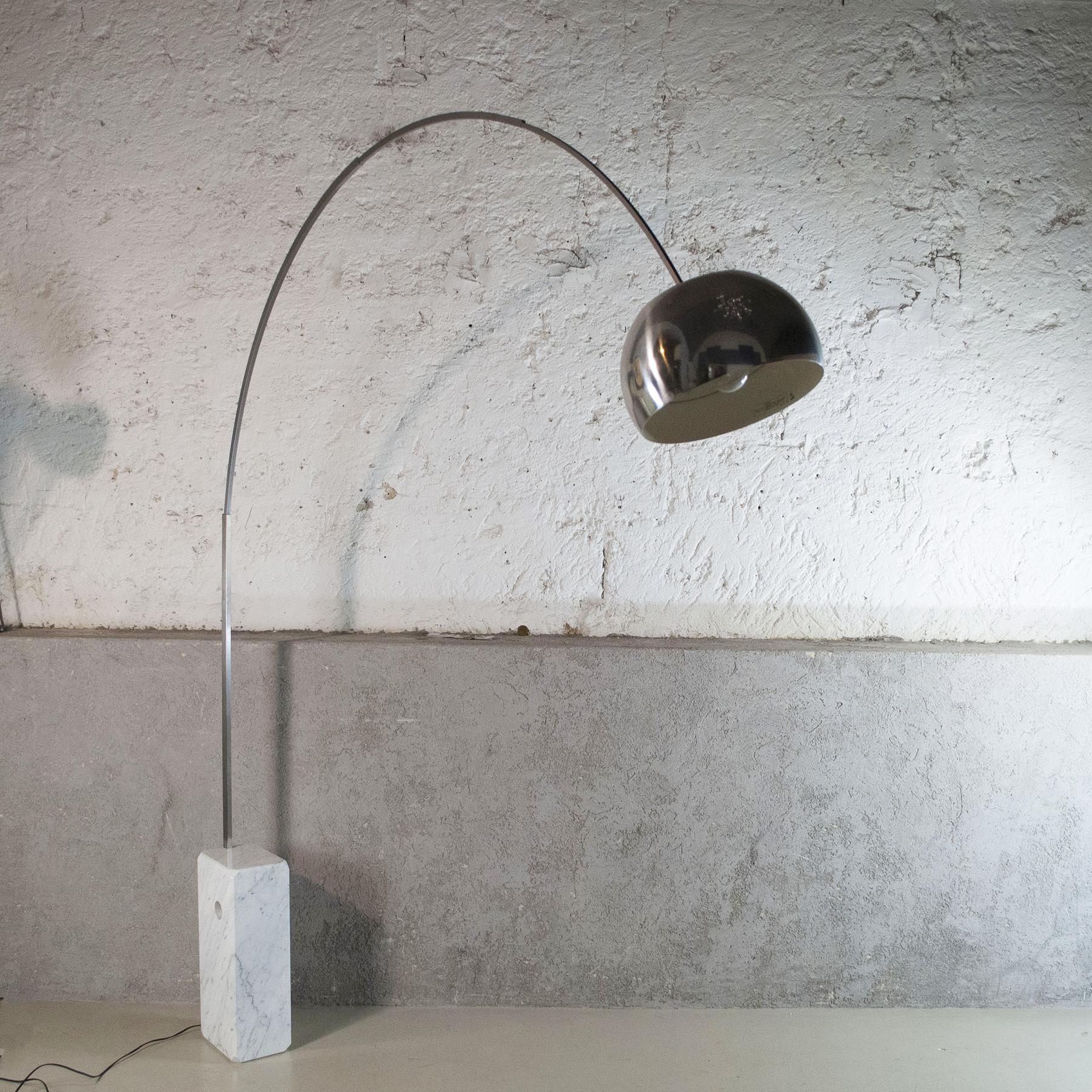 Achille & P. Giacomo Castiglioni Floor Lamp Arco, 1960's For Sale 5