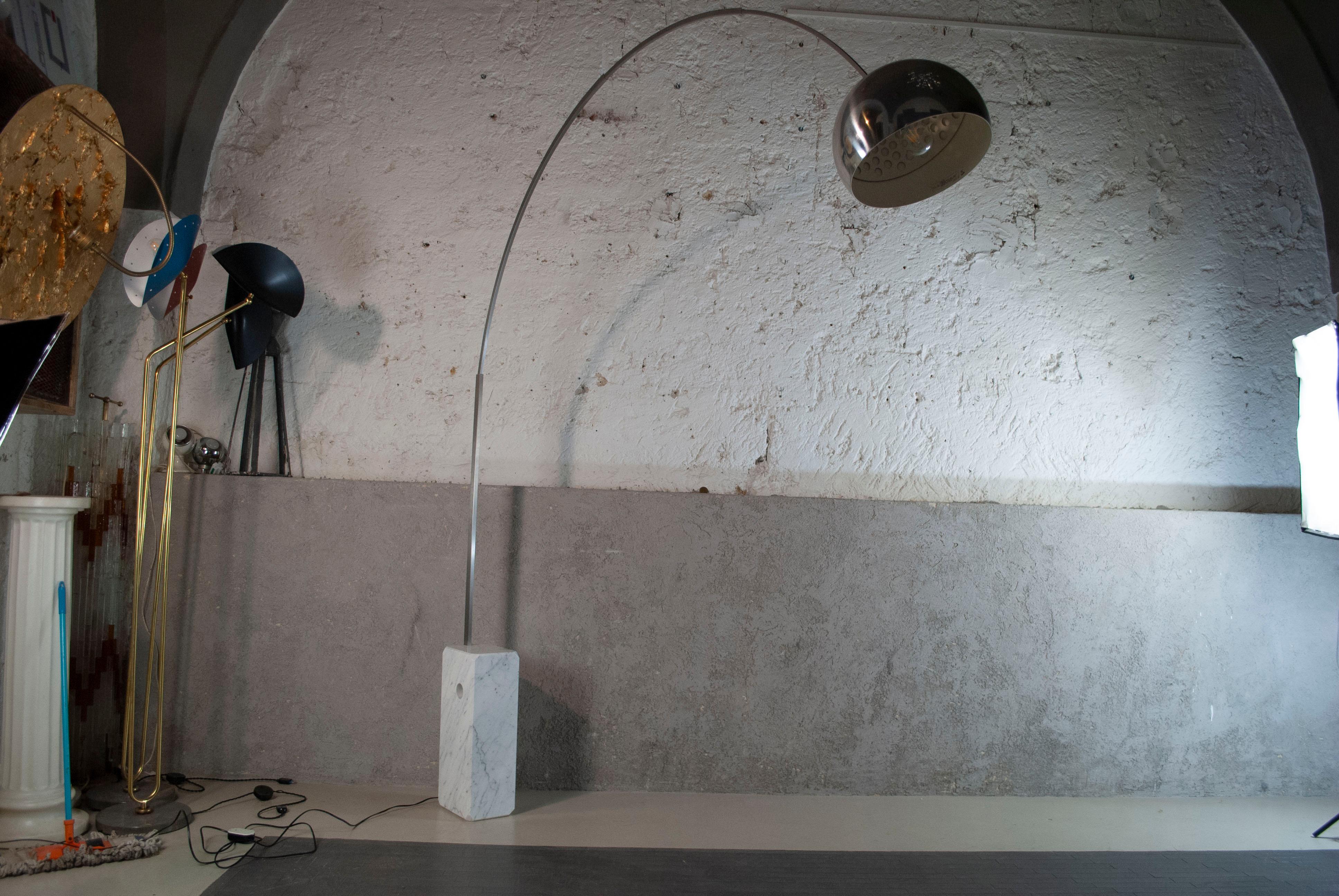 Achille & P. Giacomo Castiglioni Floor Lamp Arco, 1960's For Sale 6