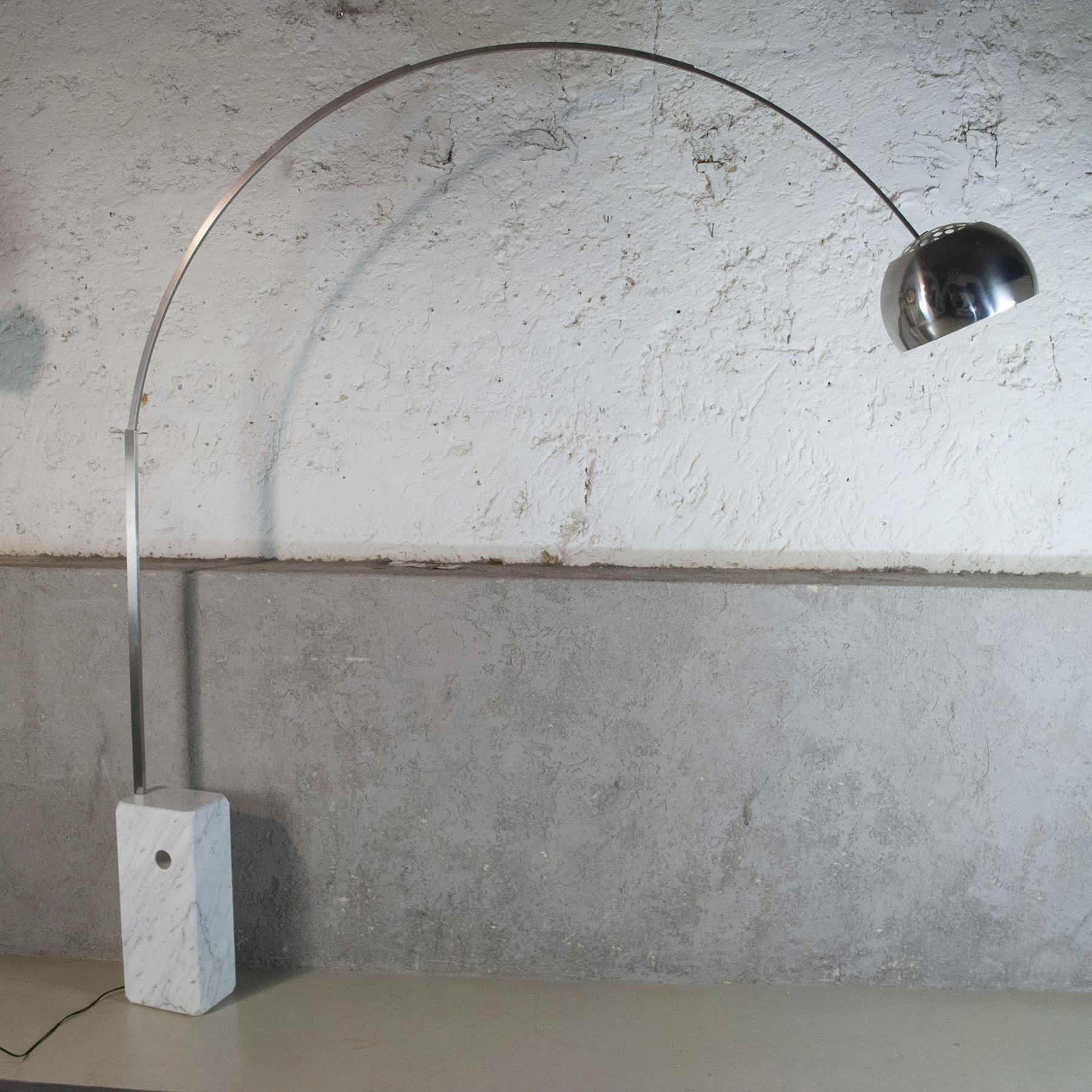 Italian Achille & P. Giacomo Castiglioni Floor Lamp Arco, 1960's For Sale