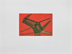 Komposition – Radierung von Achille Perilli – 1972