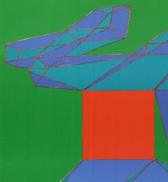 Achille Perilli Lithograph Poster, Abstract Design, 1970s, Unframed