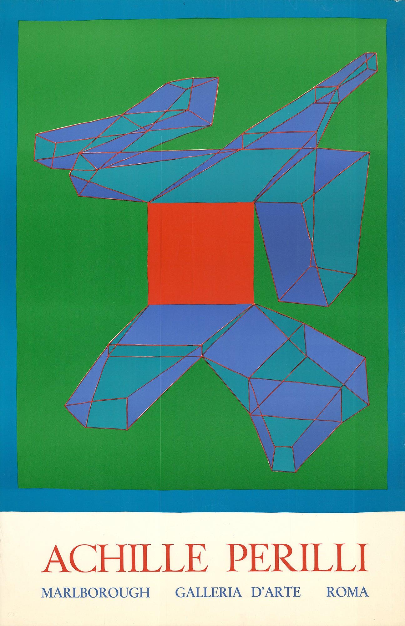 Abstract Print de Achille Perilli - Galería Marlborough, Roma