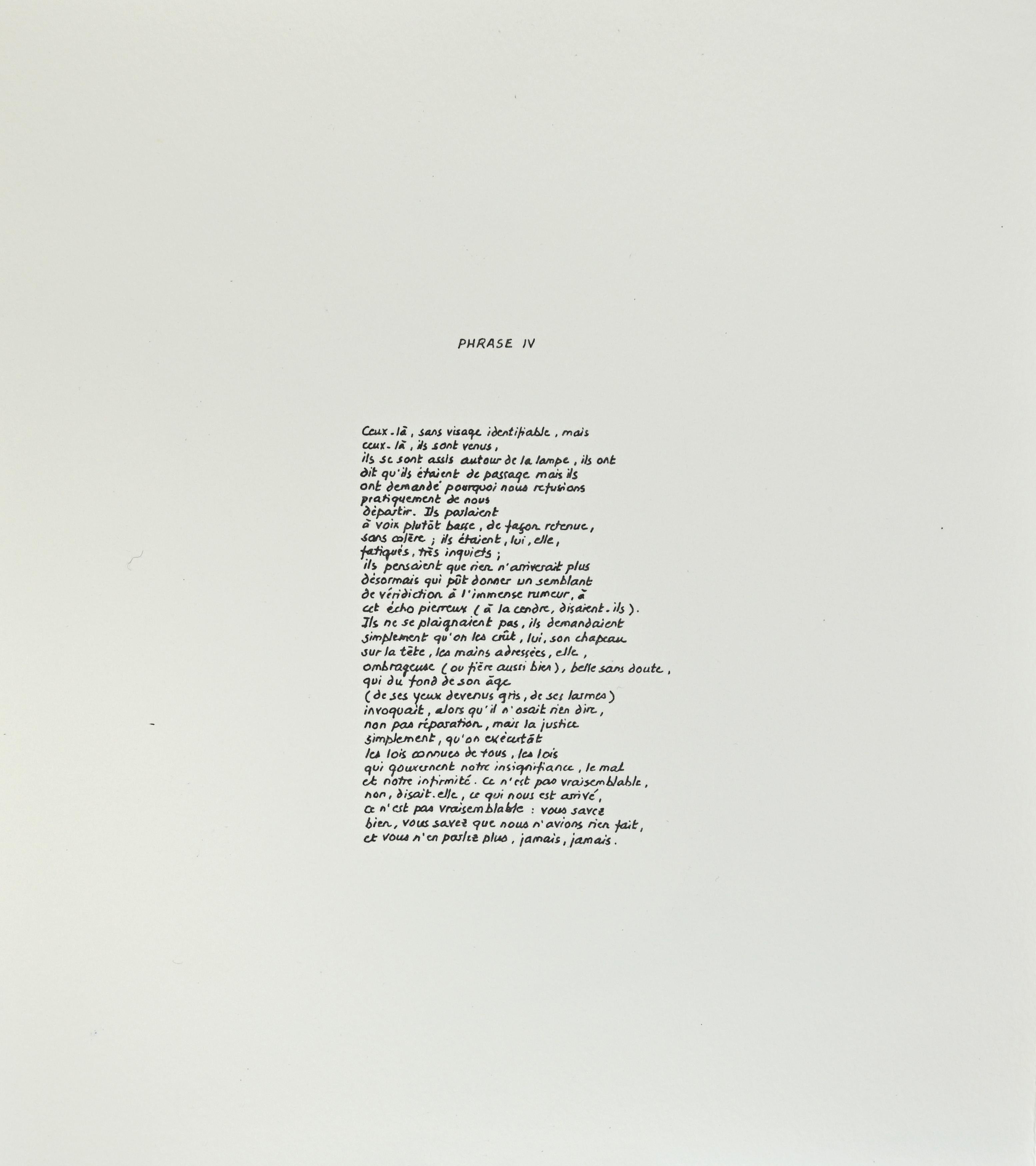 Phrases - Passage - Etching by Achille Perilli - 1999 For Sale 1