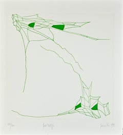 Phrases - Passage - eau-forte d'Achille Perilli - 1999