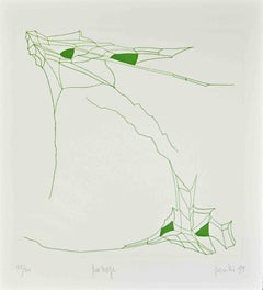 Phrases - Passage - eau-forte d'Achille Perilli - 1999
