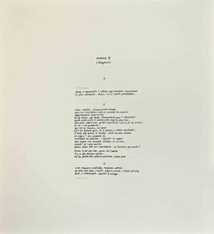 Phrases - Rappel - Etching by Achille Perilli - 1999