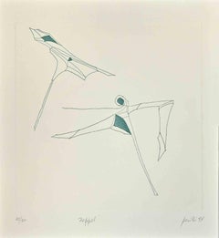 Phrases - Rappel - Gravure d'Achille Perilli - 1999