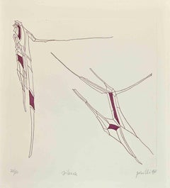 Phrases - Silence - Gravure d'Achille Perilli - 1999