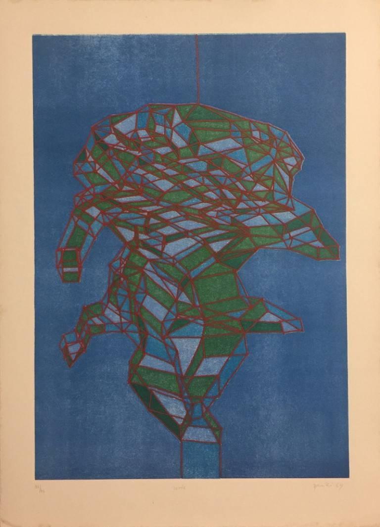 Achille Perilli Abstract Print - Rosole