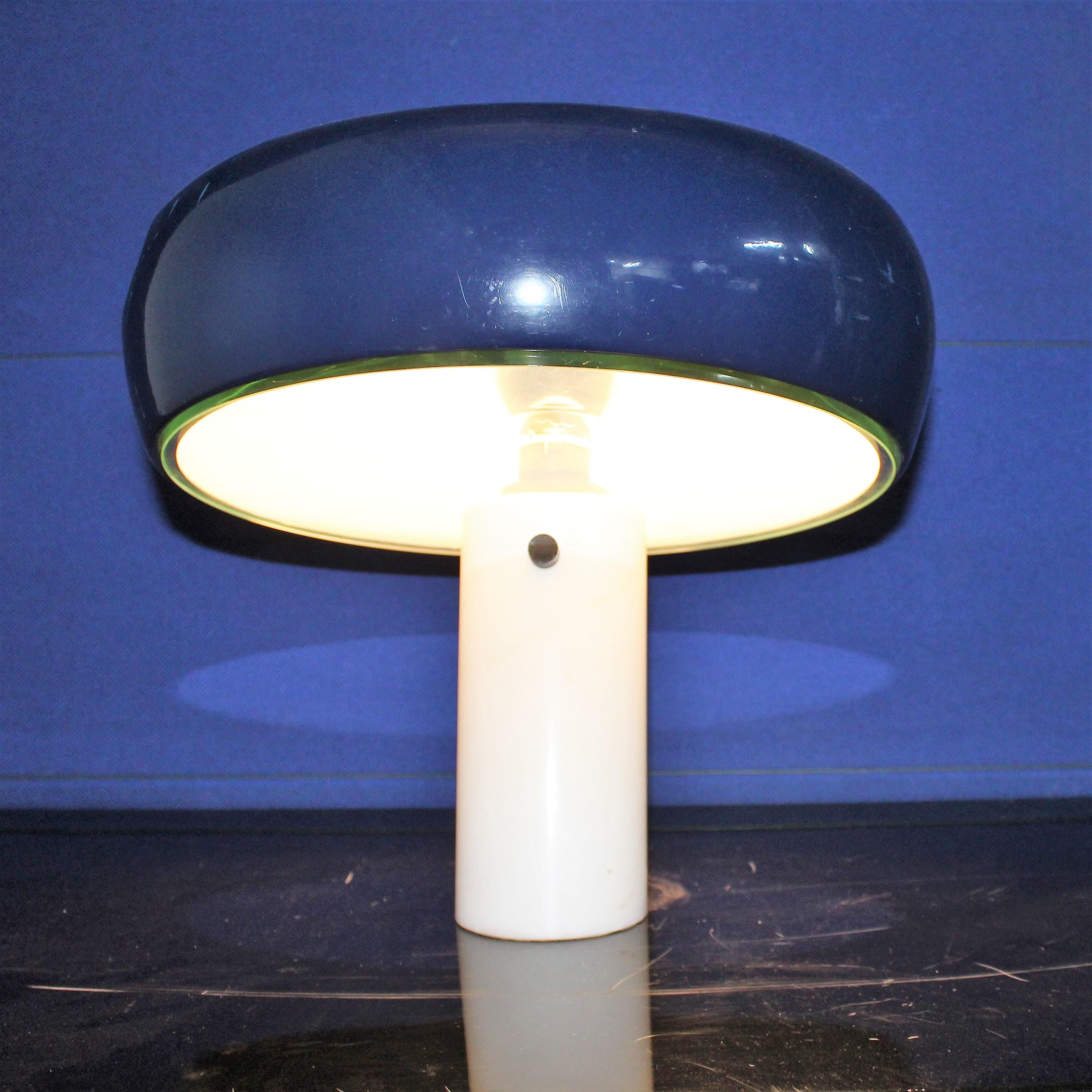 Marble Achille & Pier Giacomo Castiglioni 1960 Original Snoopy Table Lamp