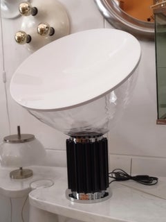 Achille & Pier Giacomo Castiglioni  Black “Taccia” Table Lamp, Italy 1980s