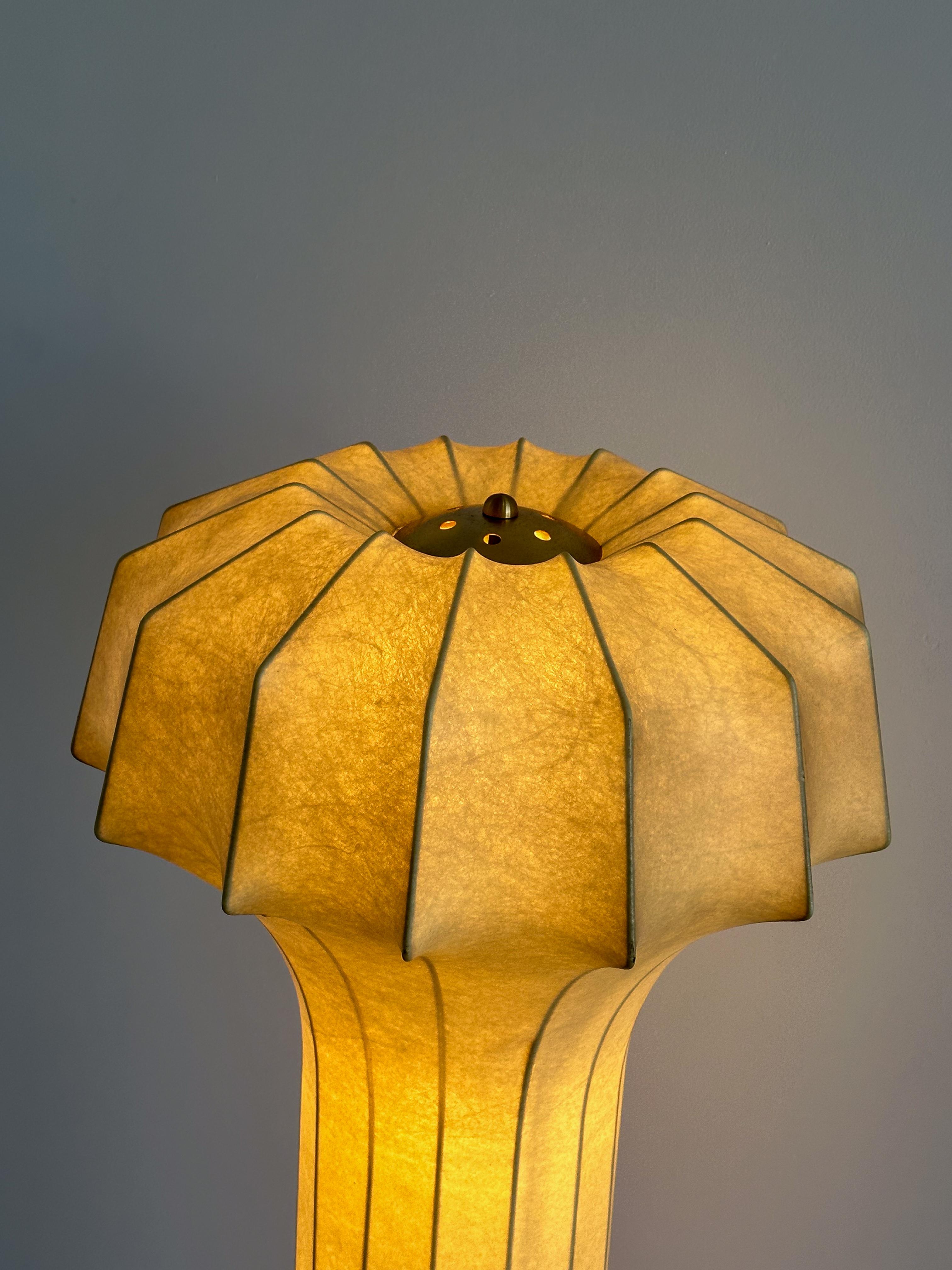 Mid-20th Century Achille & Pier Giacomo Castiglioni Cocoon Floor Lamp For Sale