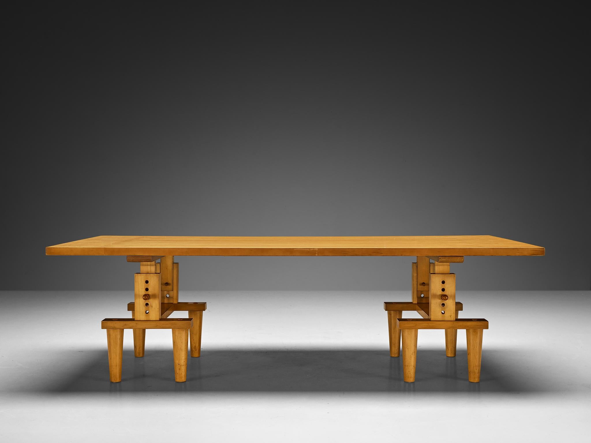 Mid-Century Modern Achille & Pier Giacomo Castiglioni for Zanotta 'Bramante' Table in Maple