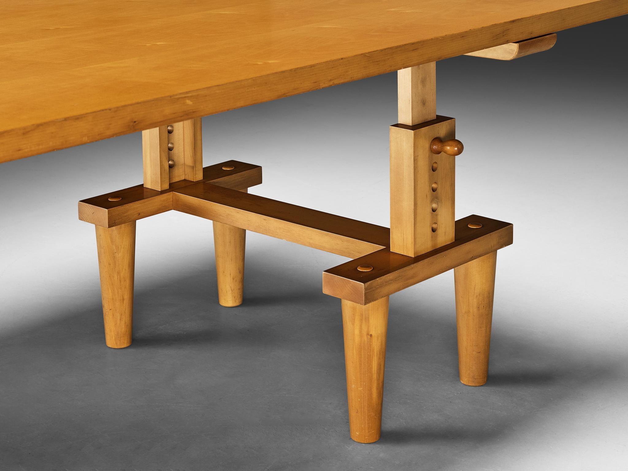 Italian Achille & Pier Giacomo Castiglioni for Zanotta 'Bramante' Table in Maple