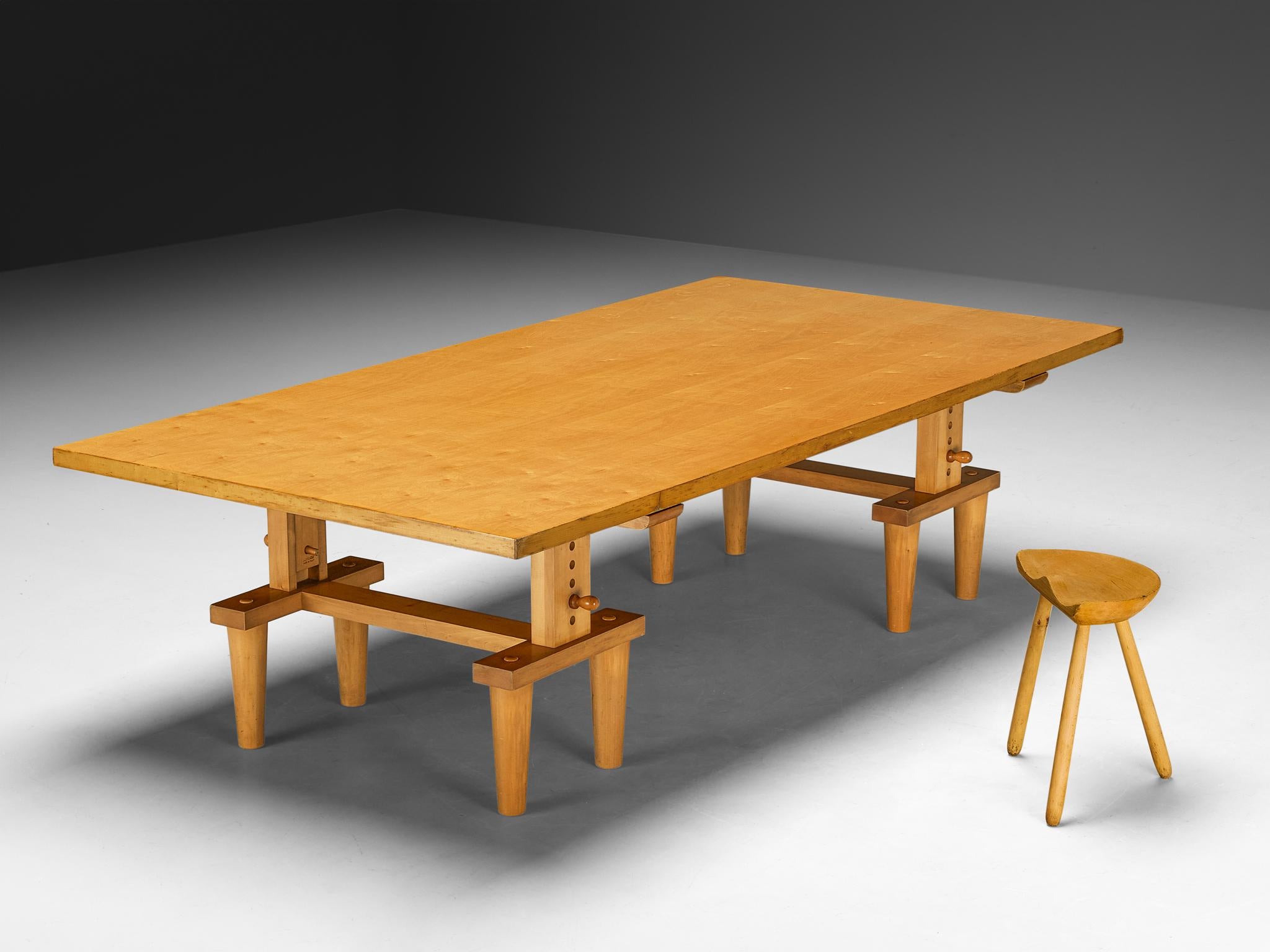 Mid-20th Century Achille & Pier Giacomo Castiglioni for Zanotta 'Bramante' Table in Maple