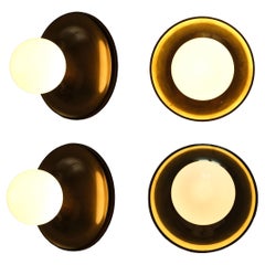 Achille and Pier Giacomo Castiglioni, Ball and Ball, quattro luci da parete, Flos, anni '60