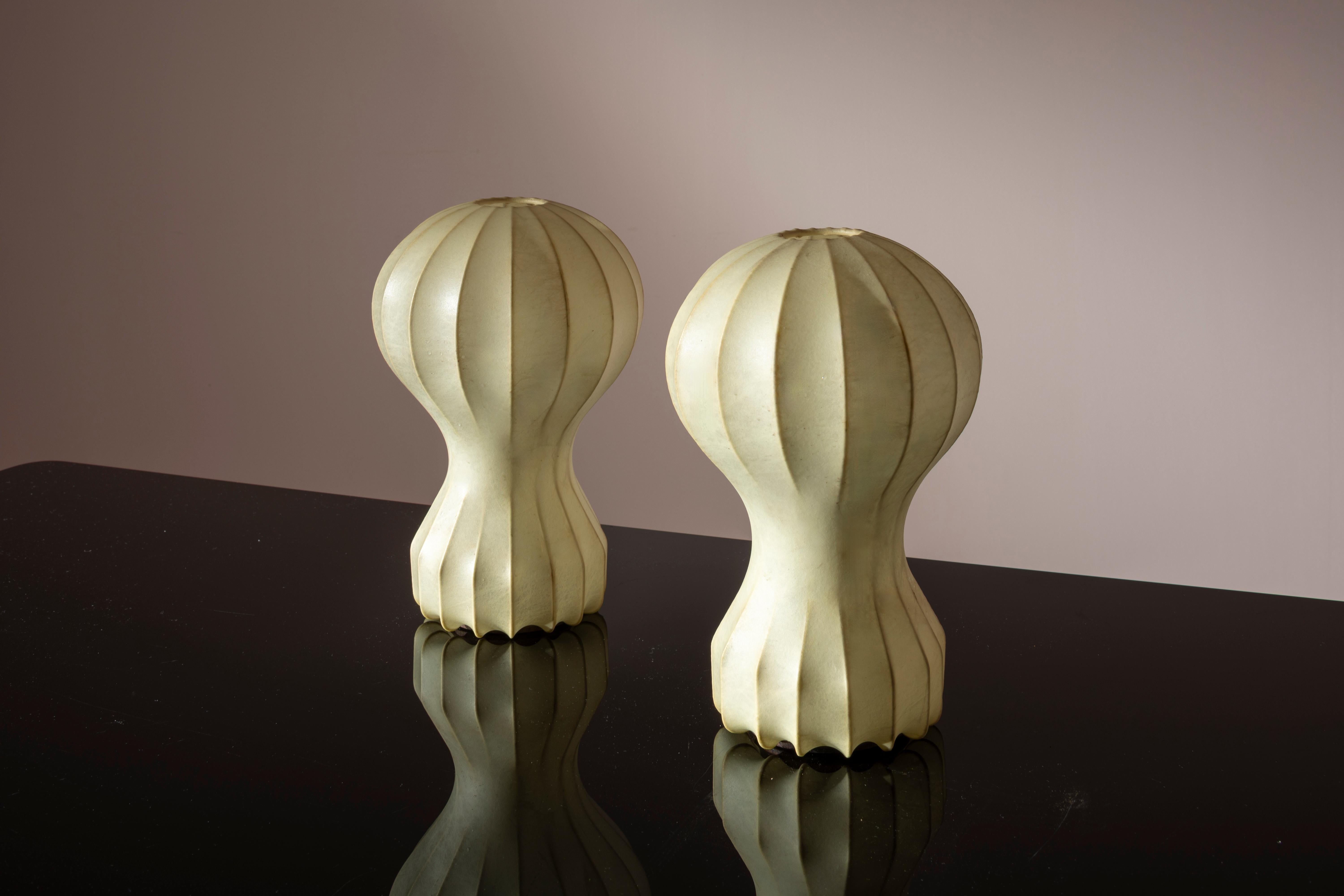 Metal Achille & Pier Giacomo Castiglioni pair of Gatto Piccolo table lamps, Italy 1962