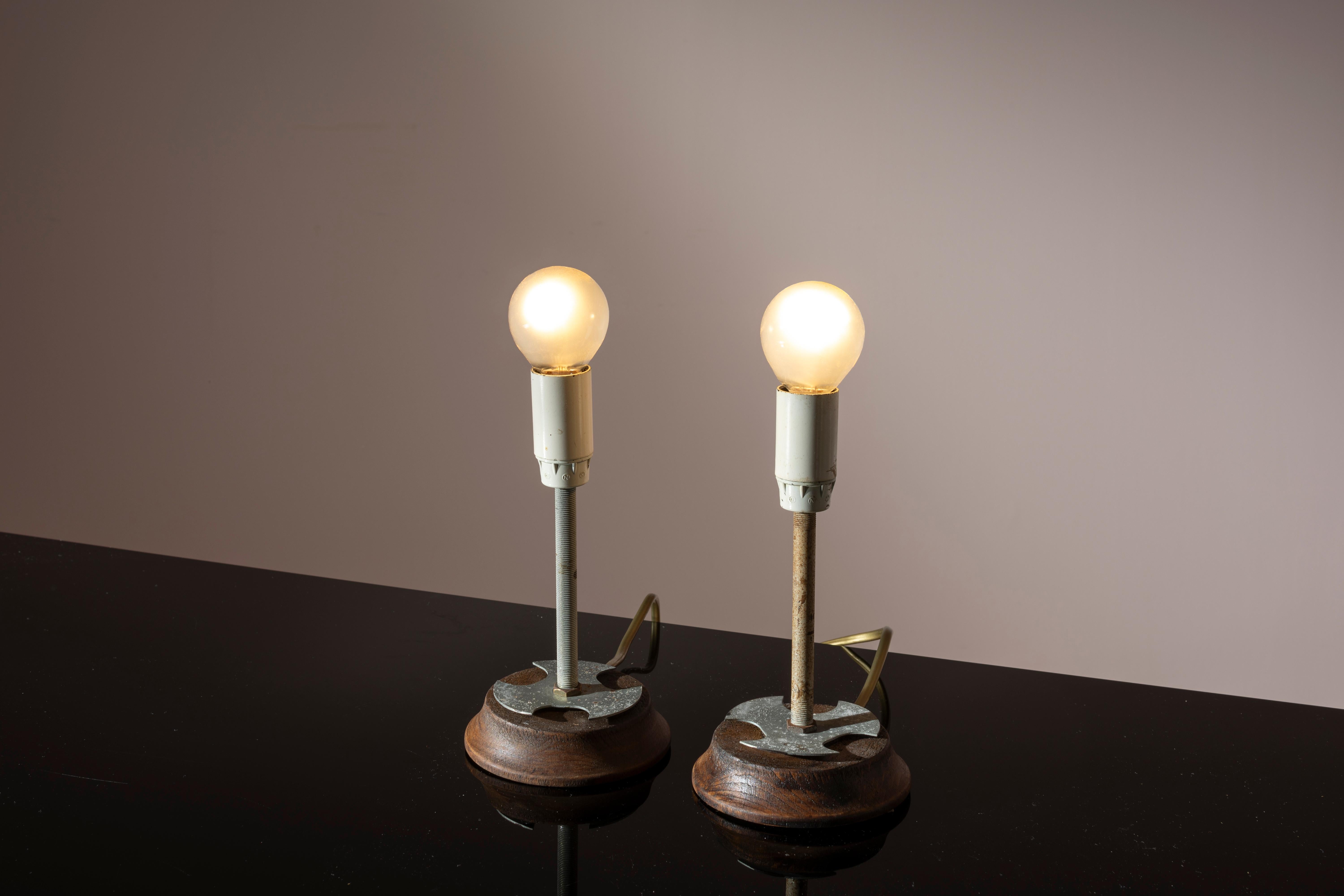 Achille & Pier Giacomo Castiglioni pair of Gatto Piccolo table lamps, Italy 1962 1