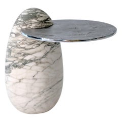 Achille Salvagni "Cosmedin Breccia", Side Table, Marble, Aluminium, Contemporary