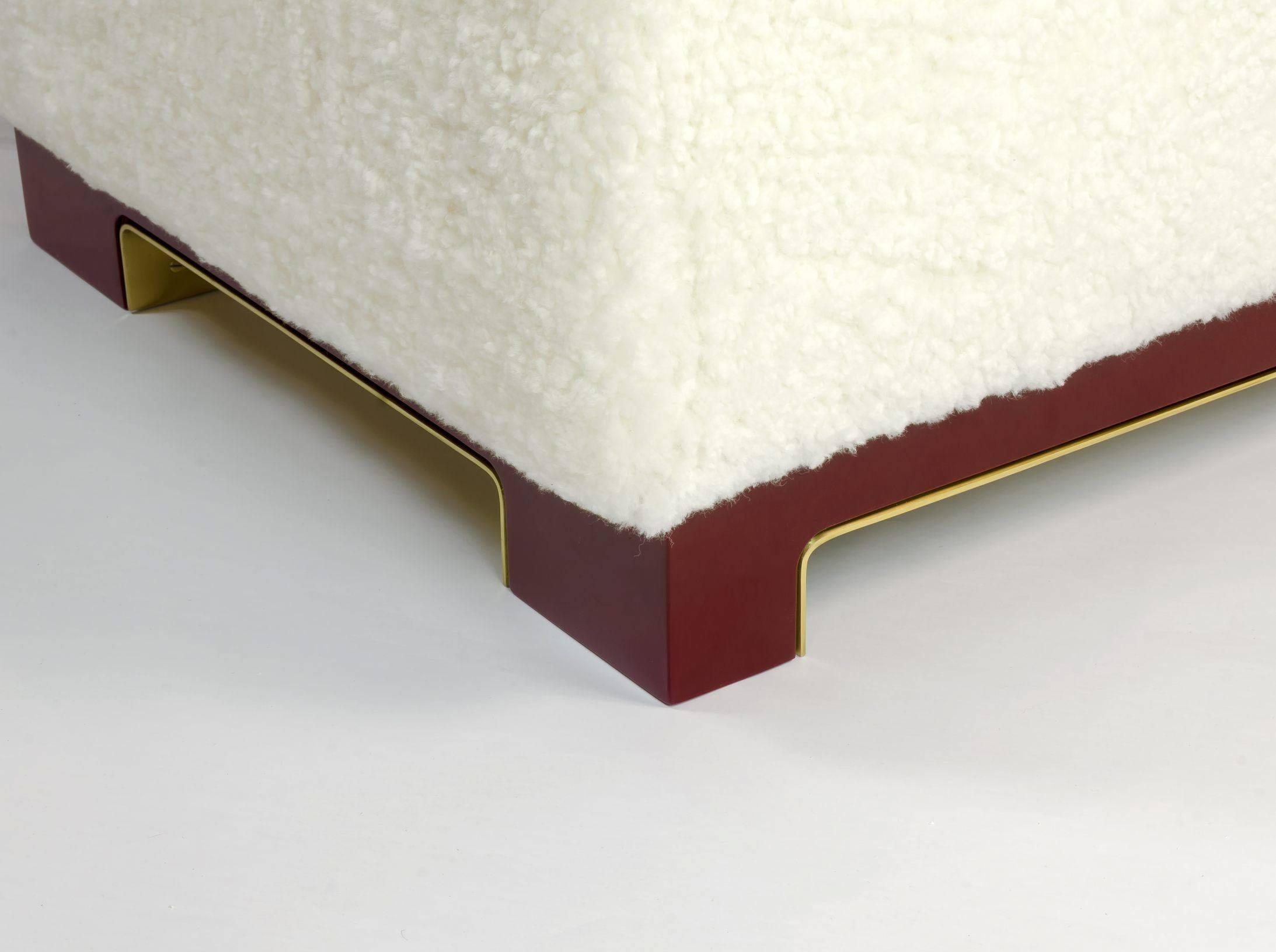 XXIe siècle et contemporain Chaise en peau de mouton « Mini Vittoria » d'Achille Salvagni, Italie, 2016