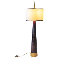 Achille Salvagni "Sting Magnum" Floor Lamp, Walnut, Bronze, Contemporary