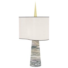 Achille Salvagni "Sting Marmo" Table Lamp, Marble and Brass, Contemporary