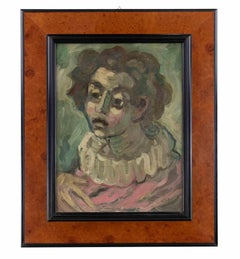 Ritratto di donna - Dipinto a olio di Achille Sdruscia - Anni '70