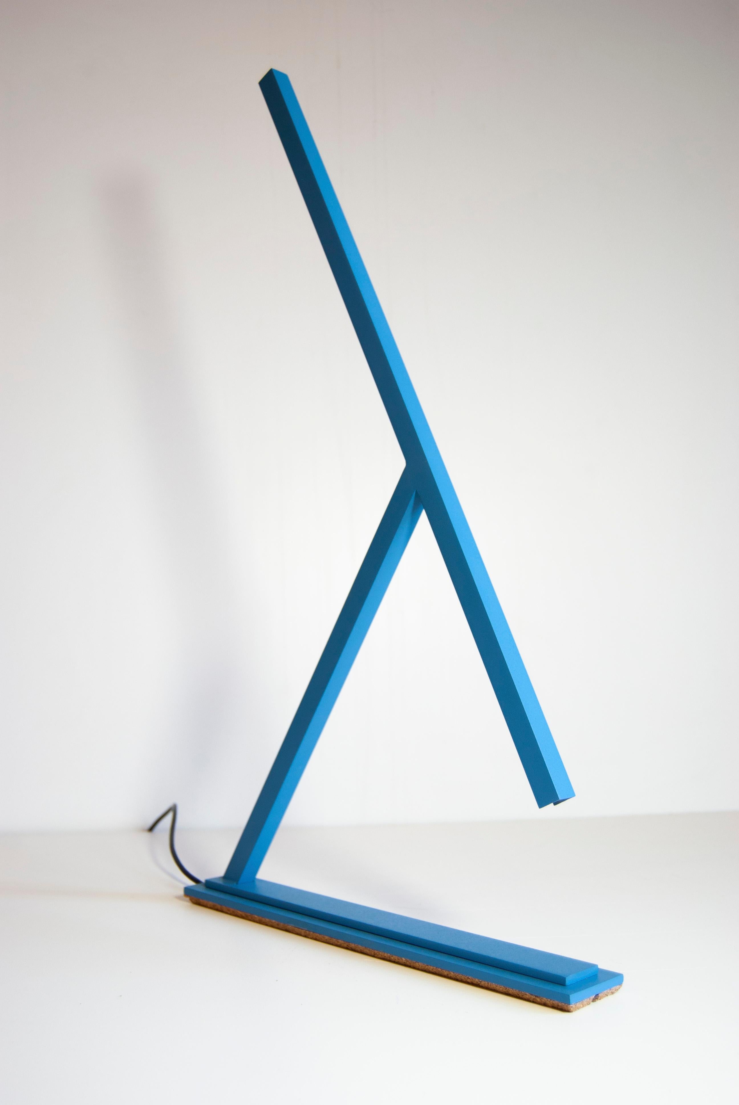 Contemporary Achille Table Lamp Hand Made Italian Minimalist Design By Tommaso Cristofaro For Sale