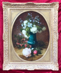 Flower Arrangement - Original 19th Century Painting