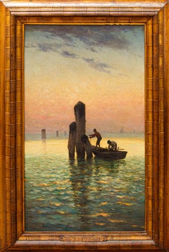 Di Achille Vertunni (1826 - 1897), Pescatori all'alba