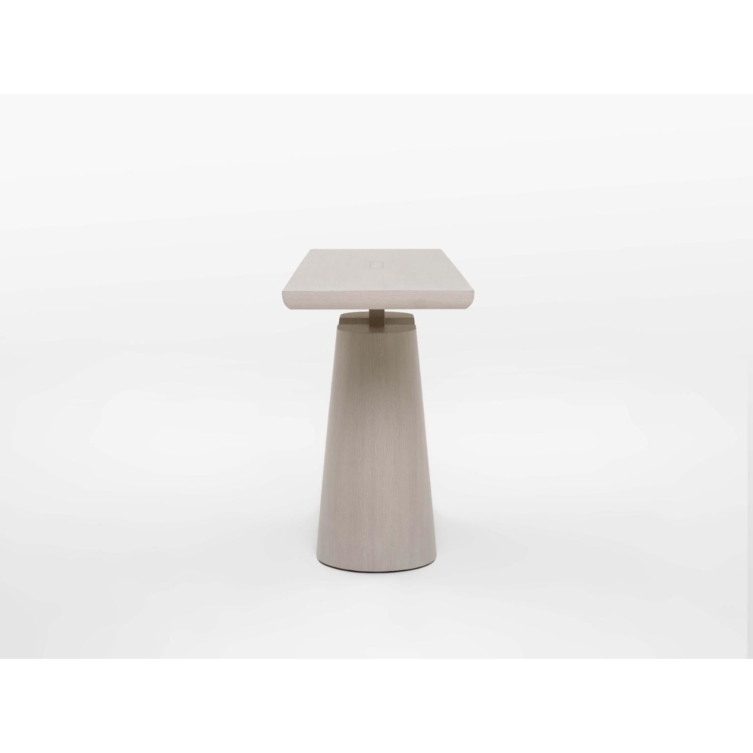 Achilles Console Table in Bleached Oak by OZA Design For Sale 1