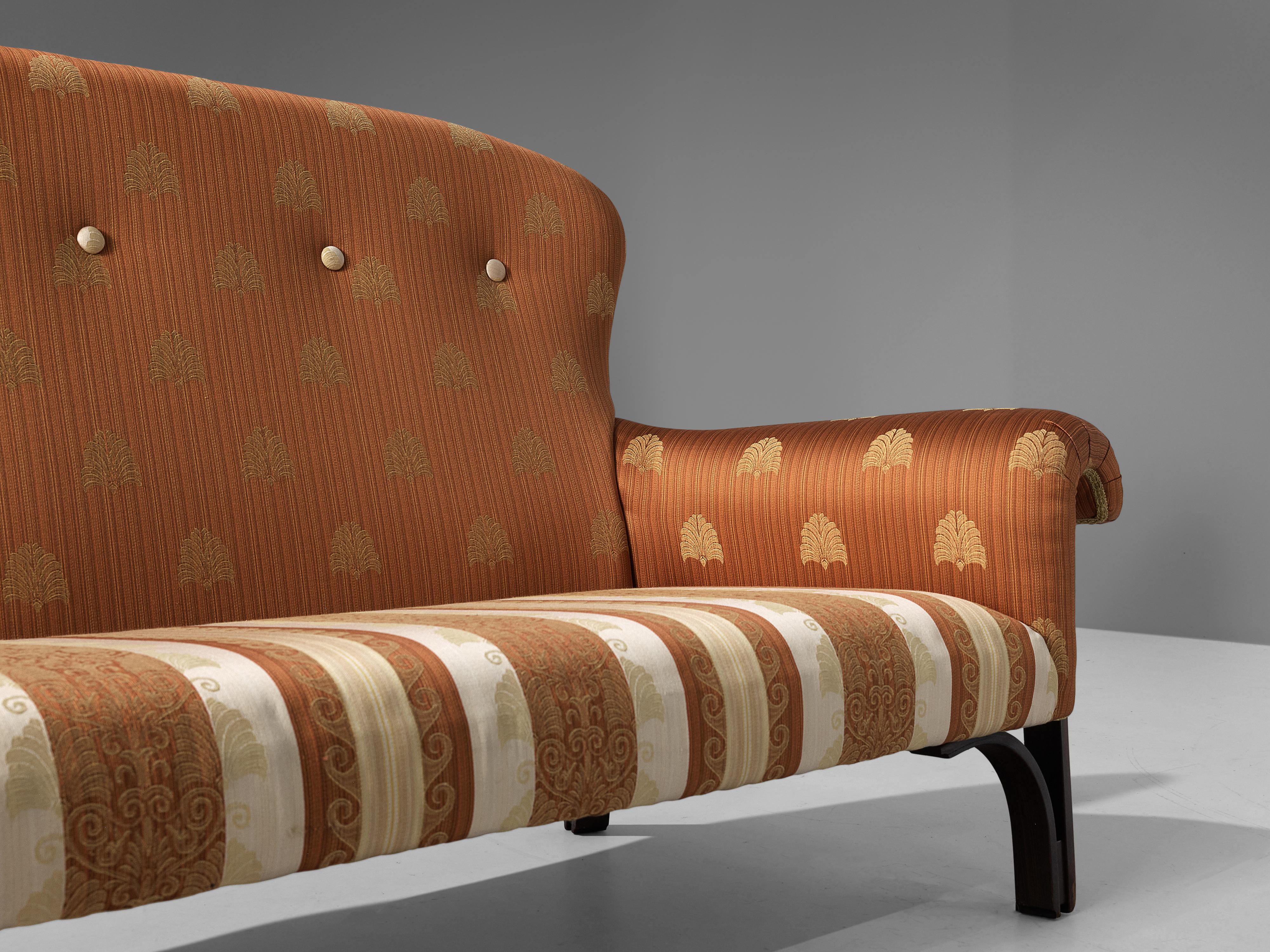 Achilli, Brigidini & Canella 'Quadrifoglio' Sofa in Patterned Upholstery In Good Condition In Waalwijk, NL