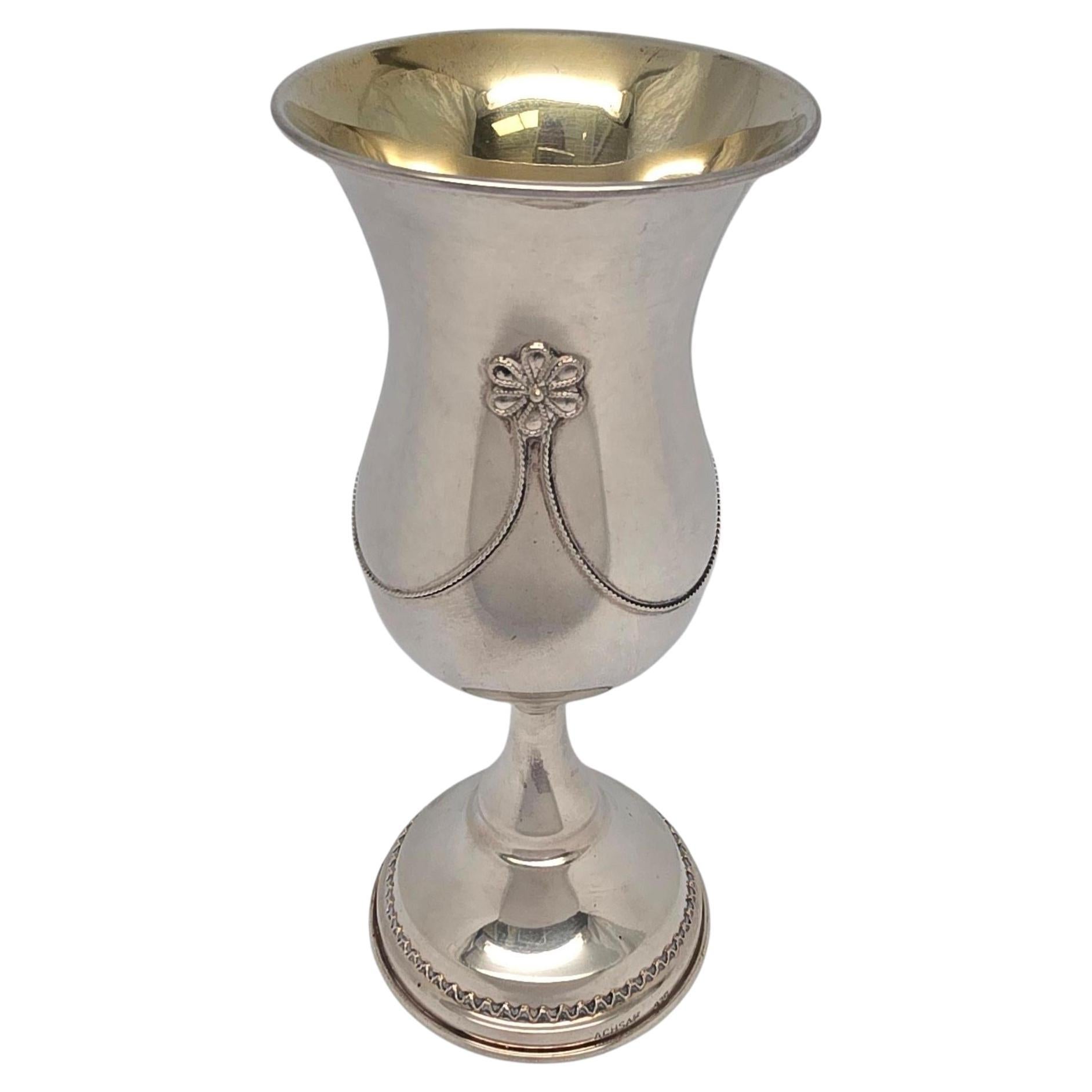 Tazza da vino in argento Sterling di Achsaf Israel #23221 in vendita