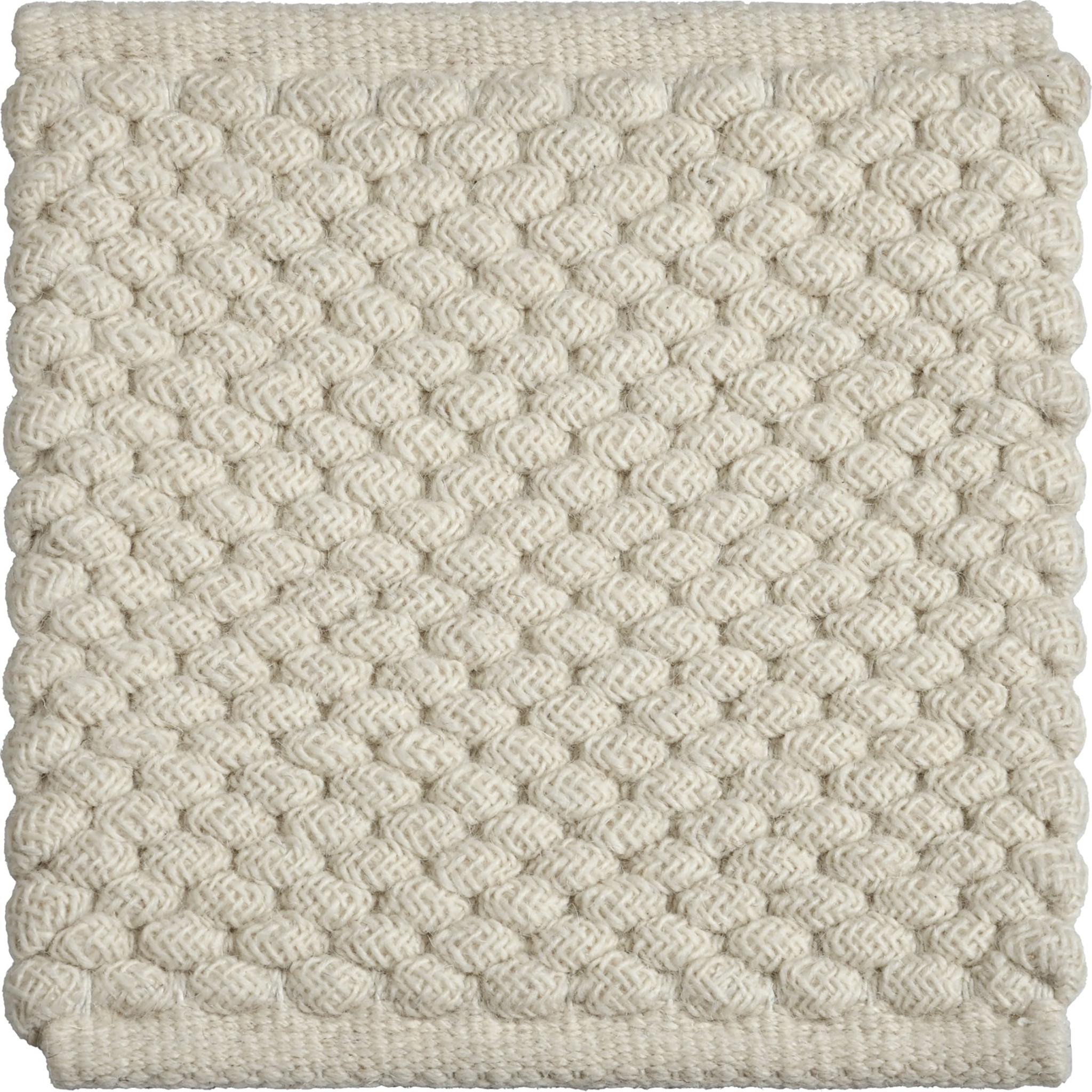 Tessuto a mano Tappeto Acia 6x9ft avorio in lana intrecciata con design di lusso tessuto a mano in vendita