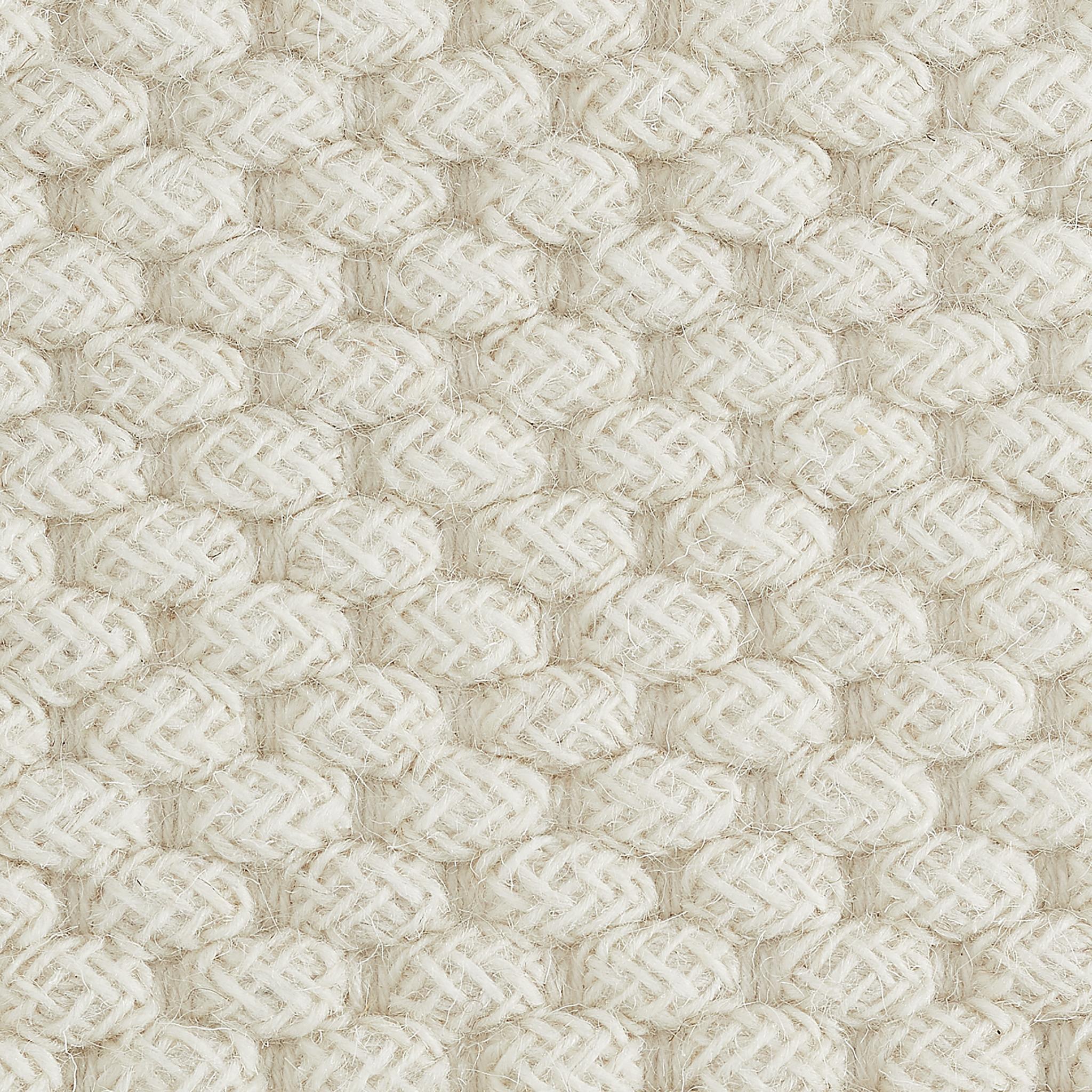 Tappeto Acia 6x9ft avorio in lana intrecciata con design di lusso tessuto a mano in vendita 1