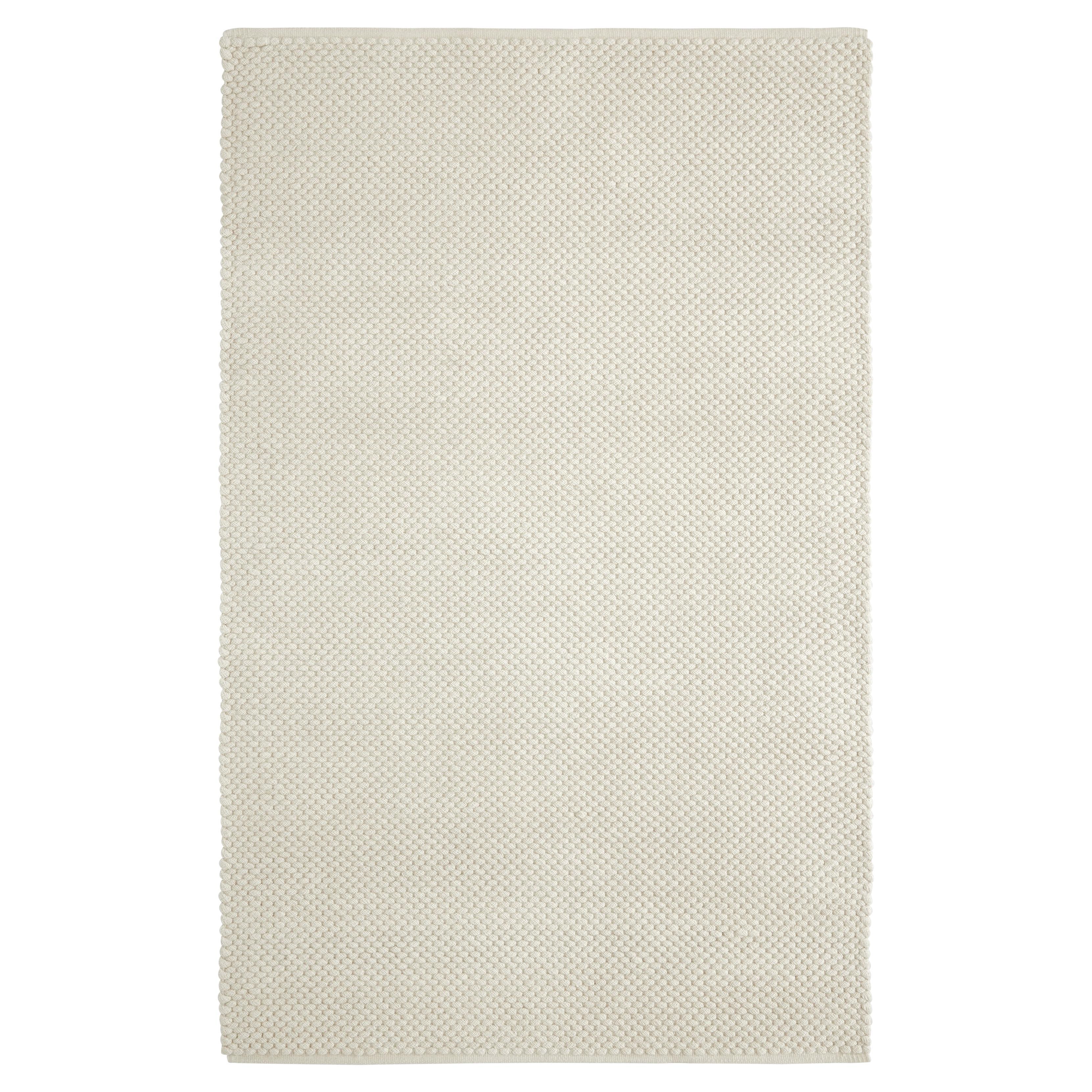 Acia 6X9ft Ivory Wool Braided Design Luxury Handwoven Rug