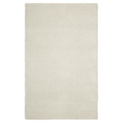 Acia 6X9ft Ivory Wool Braided Design Luxury Handwoven Rug