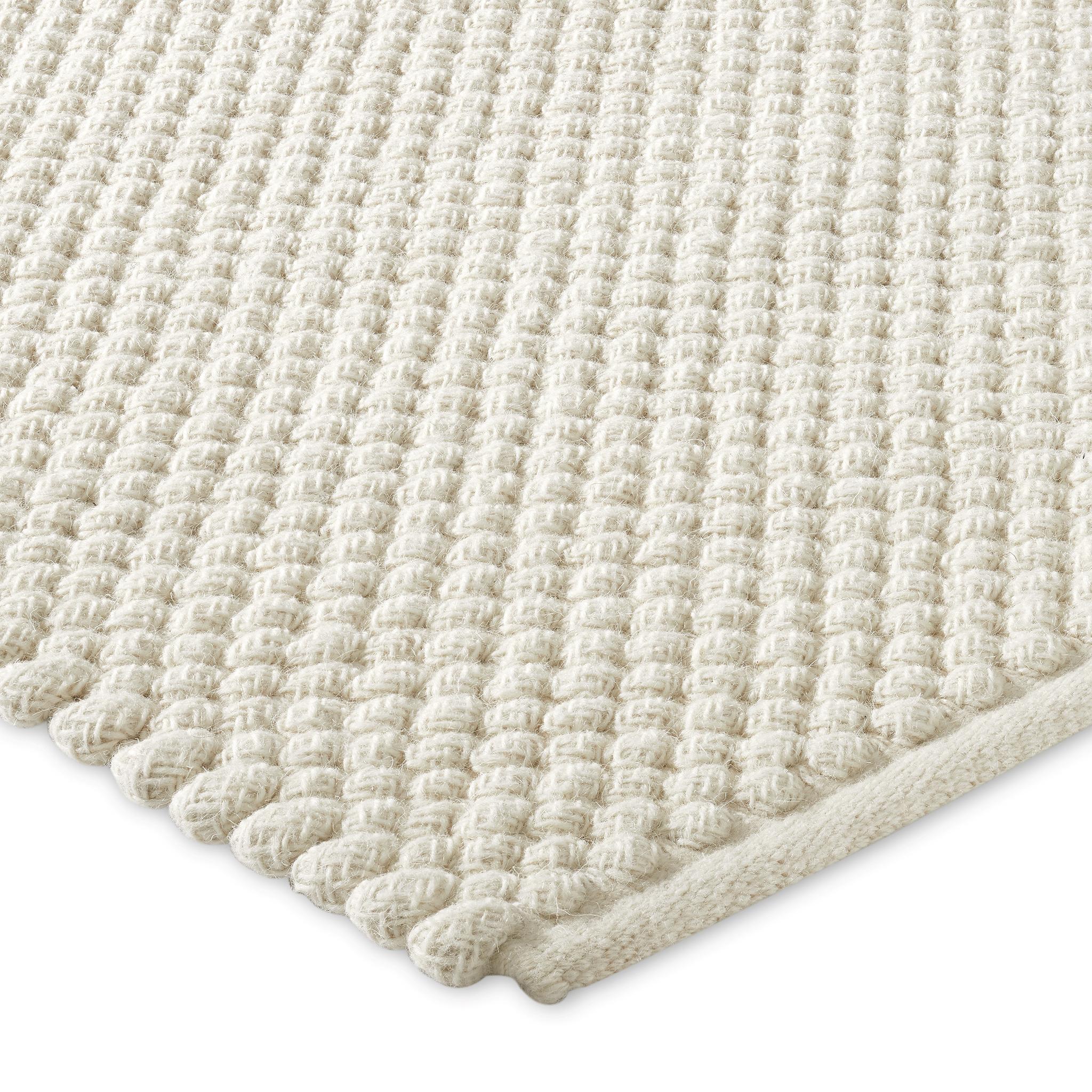 Acia 8X10ft Ivory Wool Braided Design Luxury Handwoven Rug For Sale 1
