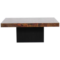 Acid-Etched and Oxidized Copper Coffee Table by Bernhard Rohne, 1960s