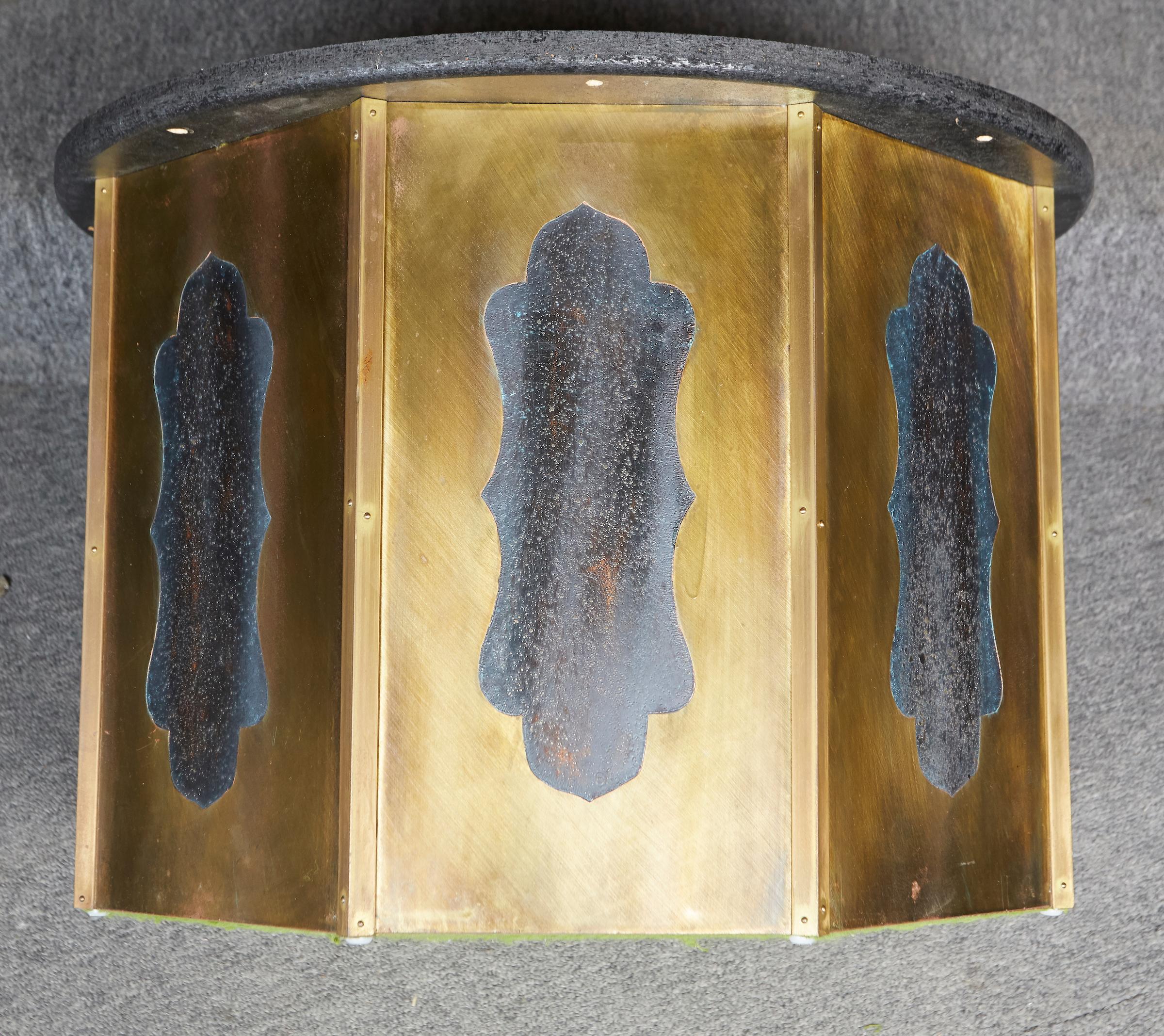 Acid Etched and Patinated Bronze Coffee Table by Philip and Kelvin LaVerne 8