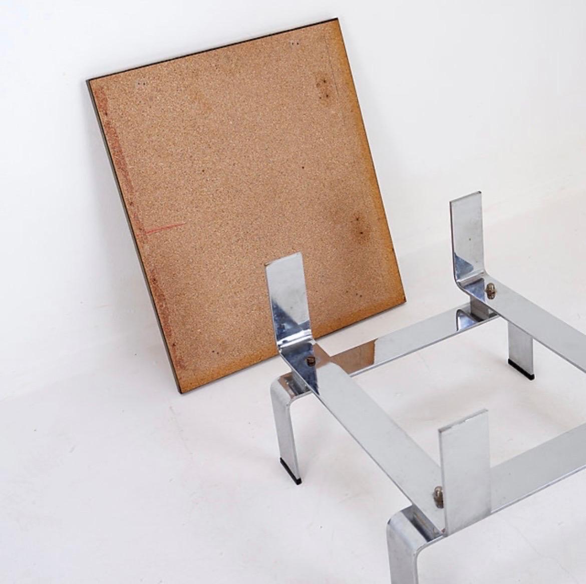 Plateau de table basse en laiton gravé à l'acide de Christian Krekels avec une pierre d'agate en vente 8