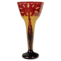 Vase Amarantes modèle de Charles Schneider, Art Nouveau, 1900