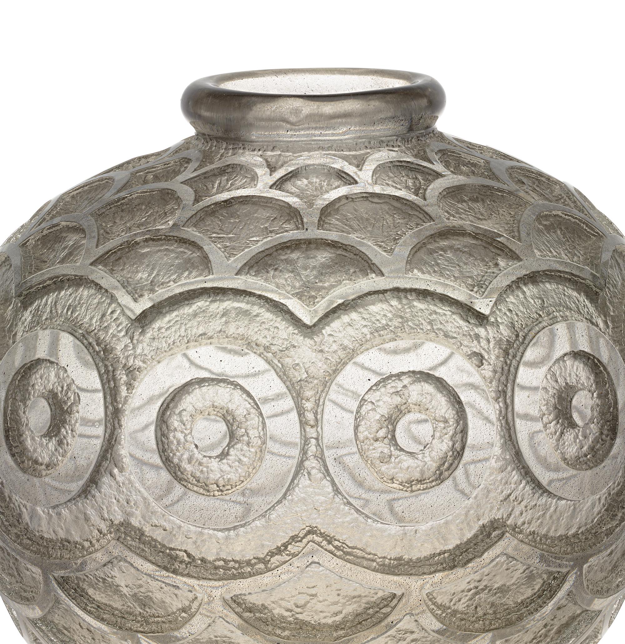 Art Déco Vaso acidato di Daum Nancy in vendita