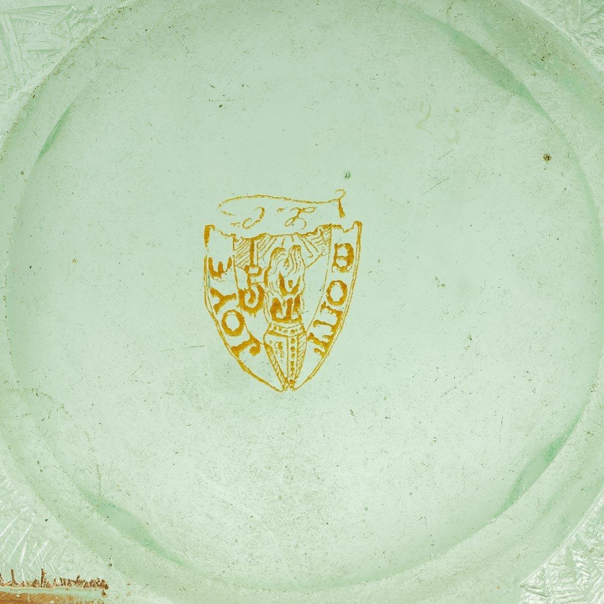 20ième siècle Vase globulaire dépoli à l'acide - Signé Mont-joye - Art Nouveau - François T. Iegras en vente